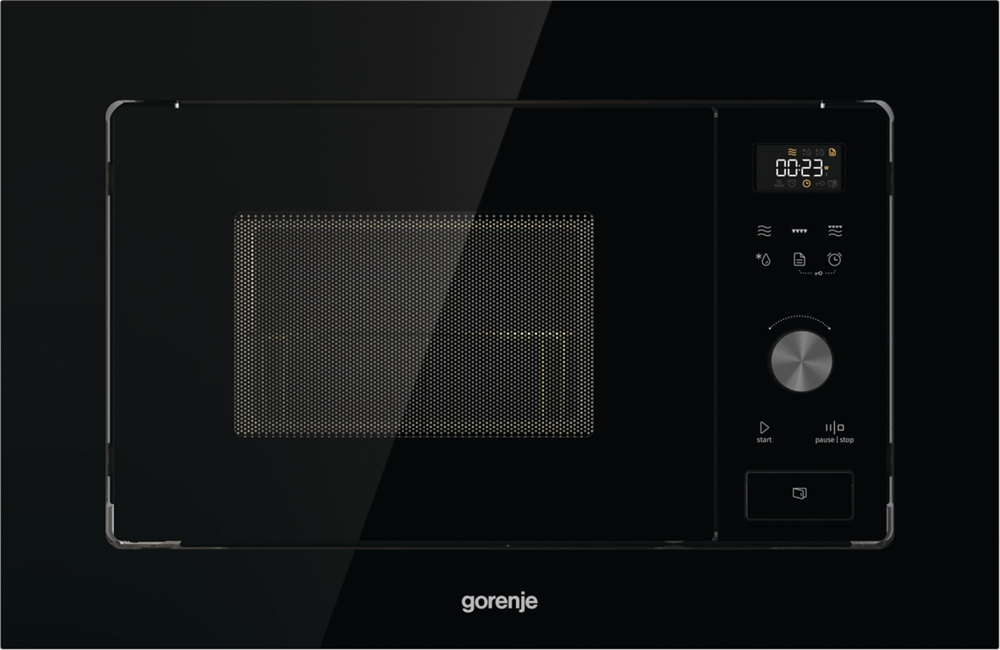 Gorenje BM201AG1BG 800W 20L inox beépíthető grillezős mikrohullámú sütő