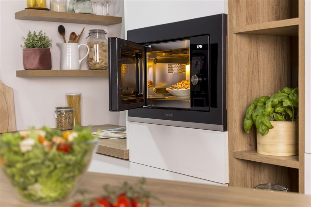 Gorenje BMX201AG1BG 1000W 20L inox beépíthető grillezős mikrohullámú sütő