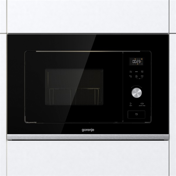 Gorenje BMX201AG1BG 1000W 20L inox beépíthető grillezős mikrohullámú sütő