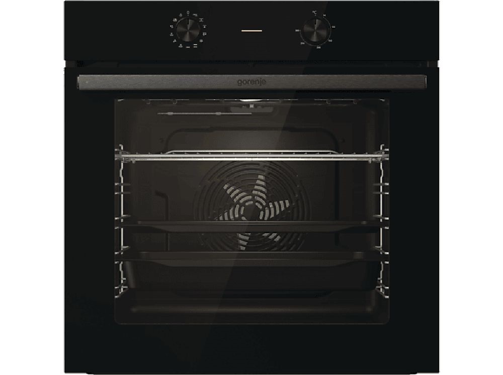 Gorenje BO6717E03BG fekete, beépíthető, sütőtér: 77L, grill, légkeverés, hidrolitikus, sütő