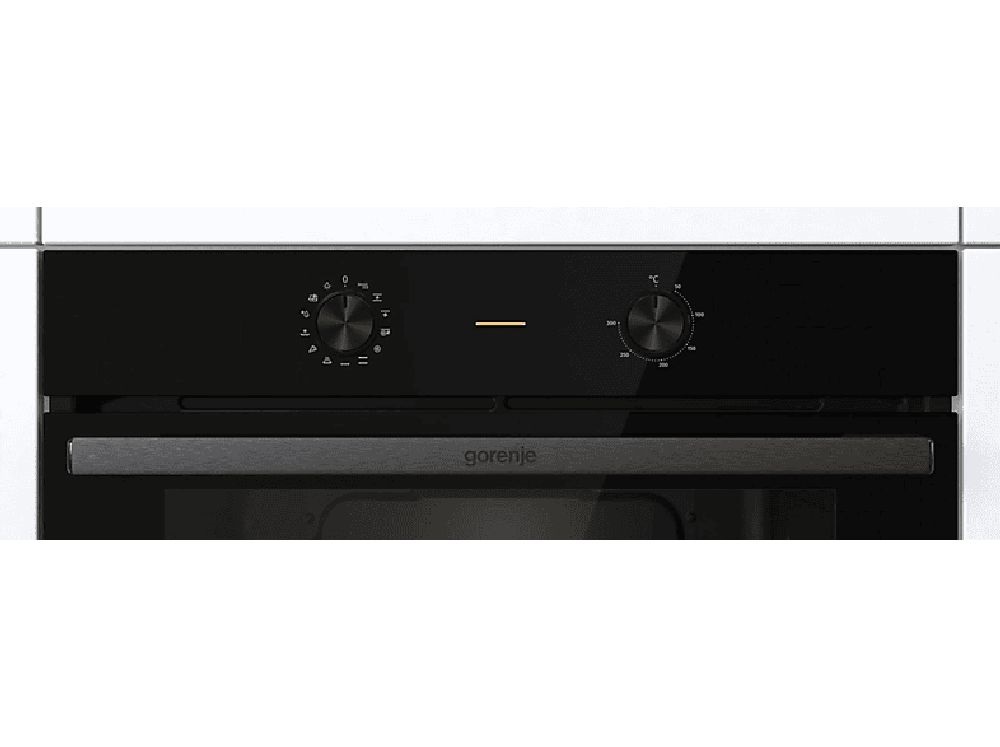 Gorenje BO6717E03BG fekete, beépíthető, sütőtér: 77L, grill, légkeverés, hidrolitikus, sütő