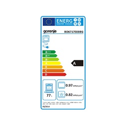 Gorenje BO6717E03BG beépíthető fekete sütő