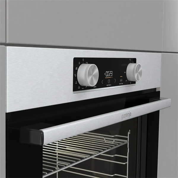 Gorenje BO6735E02XK0 inox, beépíthető, multifunkciós, 77 l sütő