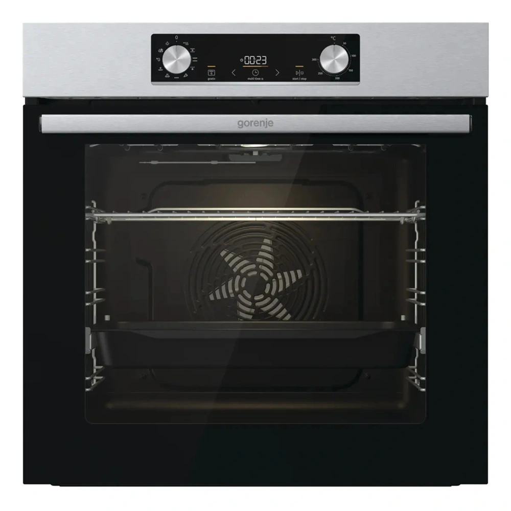 Gorenje BO6735E05X inox, beépíthető, multifunkciós, 77 l sütő