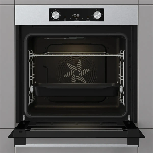 Gorenje BO6735E05X inox, beépíthető, multifunkciós, 77 l sütő