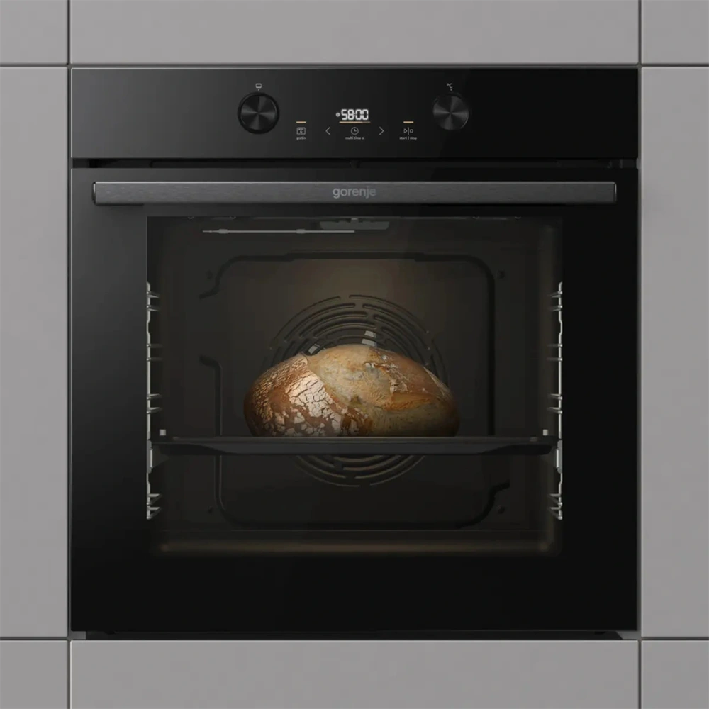 Gorenje BOS6737E05DBG fekete, beépíthető, multifunkciós, 77 l sütő
