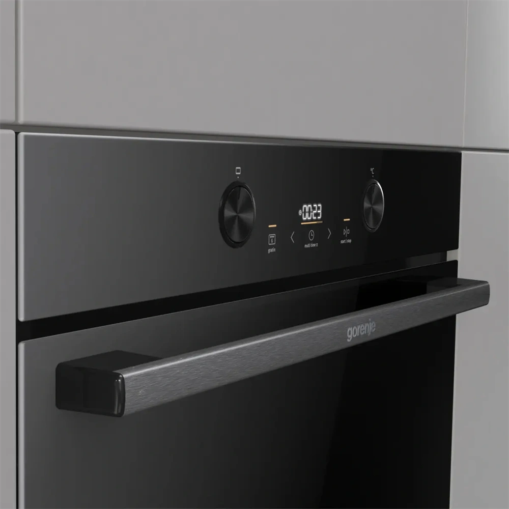 Gorenje BOS6737E05DBG fekete, beépíthető, multifunkciós, 77 l sütő