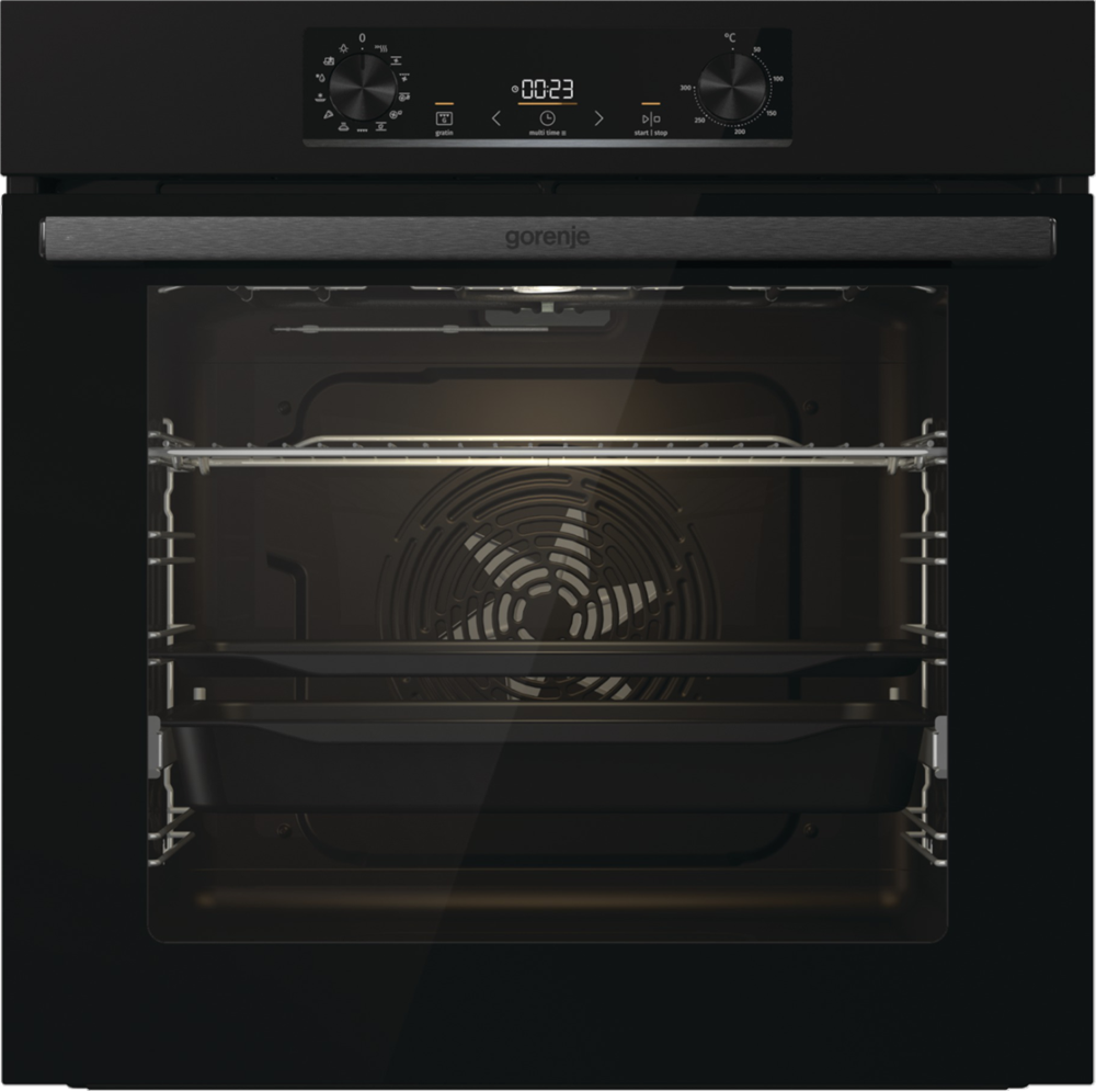 Gorenje BOS6737E06B fekete, beépíthető, sütőtér: 77L, grill, légkeverés, hidrolitikus, sütő