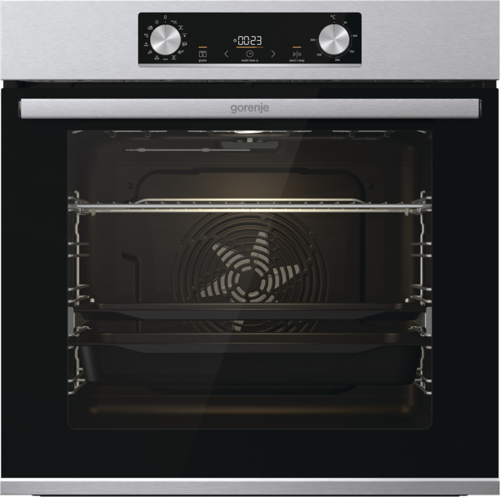 Gorenje BOS6737E13X inox, beépíthető, sütőtér: 77L, grill, hidrolitikus, sütő