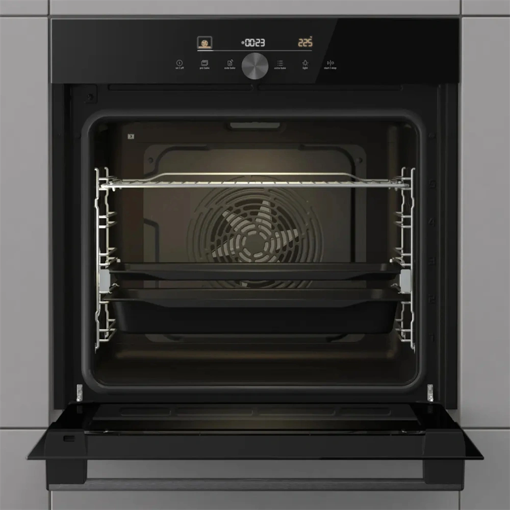 Gorenje BOS6747A05DG fekete, beépíthető, multifunkciós, 77 l, sütő