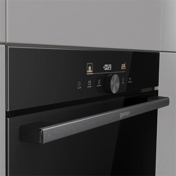 Gorenje BOS6747A05DG fekete, beépíthető, multifunkciós, 77 l, sütő