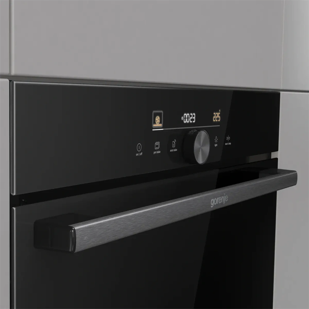 Gorenje BOS6747A05DG fekete, beépíthető, multifunkciós, 77 l, sütő