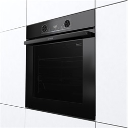 Gorenje BPS6737E14BG fekete, beépíthető, sütőtér:77L, grill, légkeveréses, sütő