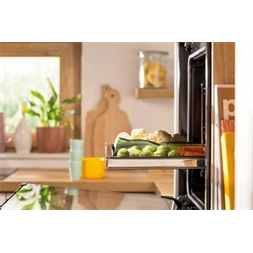 Gorenje BPS6737E14X inox-fekete, beépíthető, sütőtér:77L, grill, légkeveréses, sütő