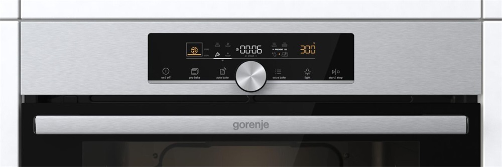 Gorenje BPS6747A06X inox, beépíthető, sütőtér: 77L, grill, légkeverés, pirolitikus, sütő