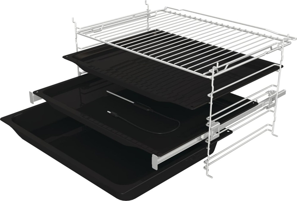 Gorenje BPS6747A06X inox, beépíthető, sütőtér: 77L, grill, légkeverés, pirolitikus, sütő