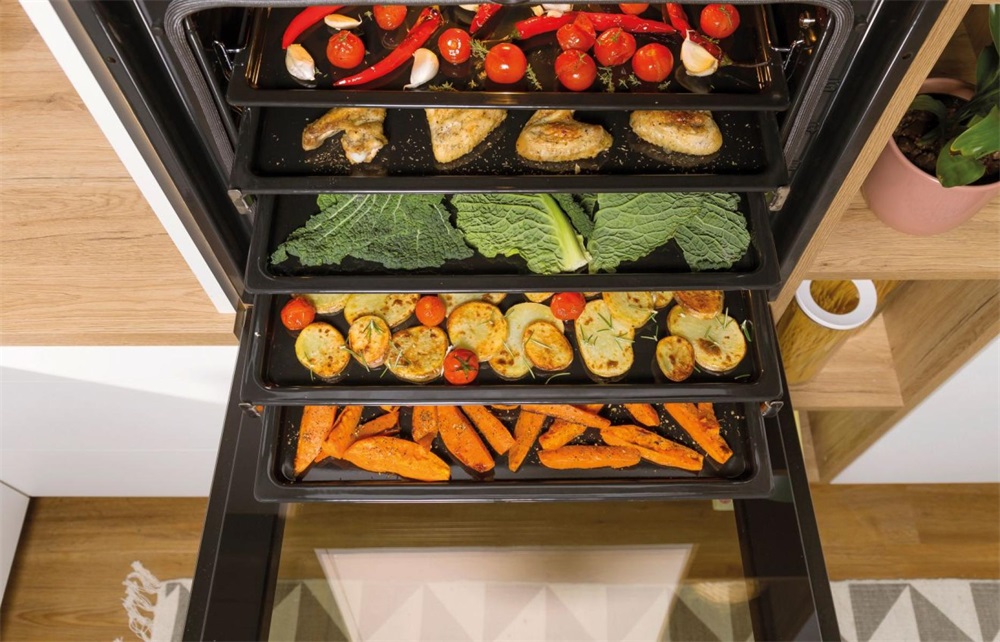 Gorenje BPS6747A06X inox, beépíthető, sütőtér: 77L, grill, légkeverés, pirolitikus, sütő
