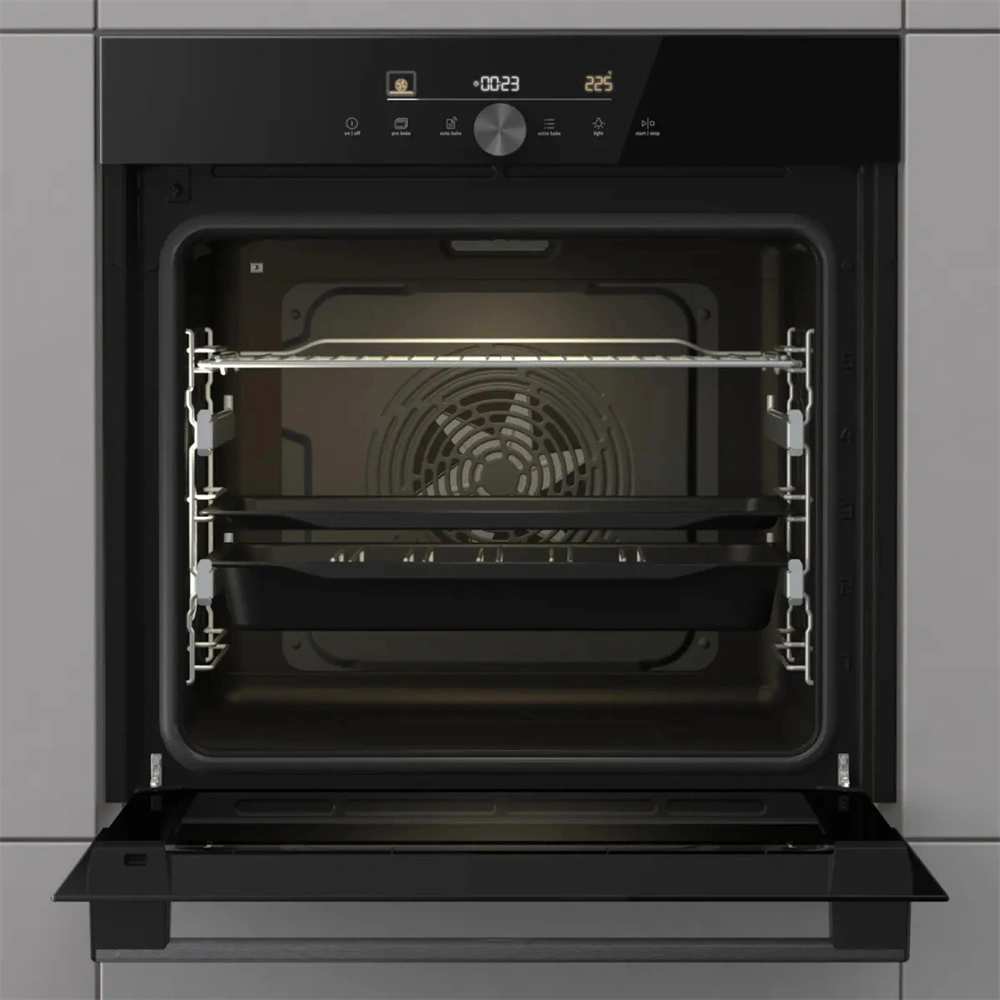 Gorenje BPS6747A09DBGOT fekete, beépíthető, pirolitikus, 77 l sütő