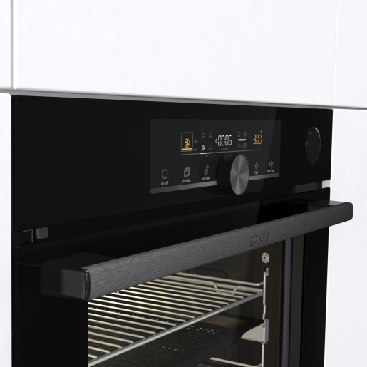 Gorenje BPSA6747A08BGWI fekete, beépíthető, sütőtér: 77L, grill, légkeverés, sütő