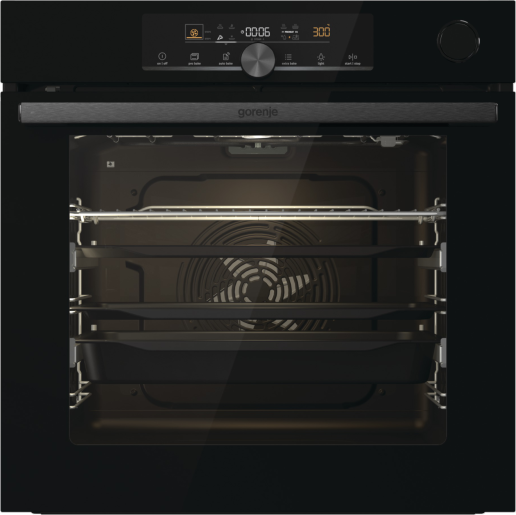 Gorenje BPSA6747A08BGWI fekete, beépíthető, sütőtér: 77L, grill, légkeverés, sütő
