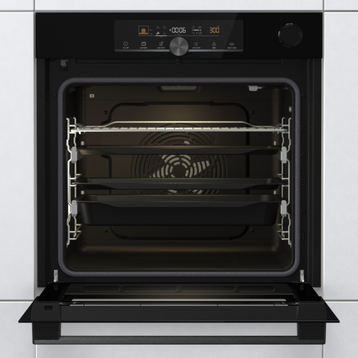 Gorenje BPSA6747A08BGWI fekete, beépíthető, sütőtér: 77L, grill, légkeverés, sütő