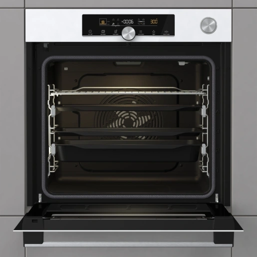 Gorenje BPSA6747A08WG fehér, beépíthető, sütőtér:77L, grill, légkeveréses, sütő