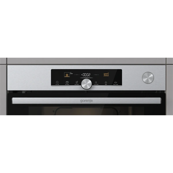 Gorenje BPSA6747A08XWI inox, beépíthető, sütőtér:77L, grill, légkeveréses, sütő
