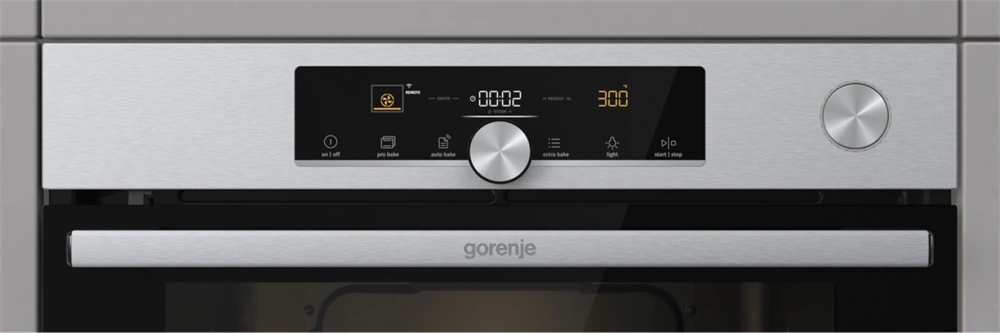 Gorenje BPSA6747A08XWI inox, beépíthető, sütőtér:77L, grill, légkeveréses, sütő