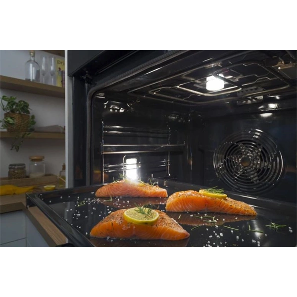 Gorenje BPSA6747A08X inox, beépíthető, sütőtér:77L, grill, légkeveréses, sütő