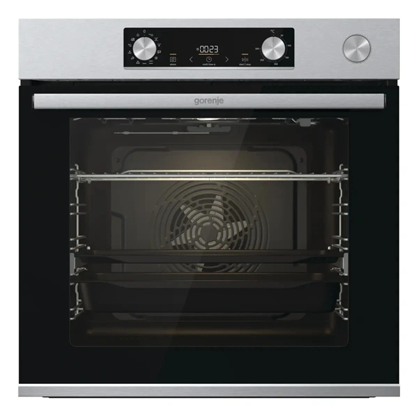 Gorenje BSA6737E15X inox, beépíthető, multifunkciós, 77 l sütő