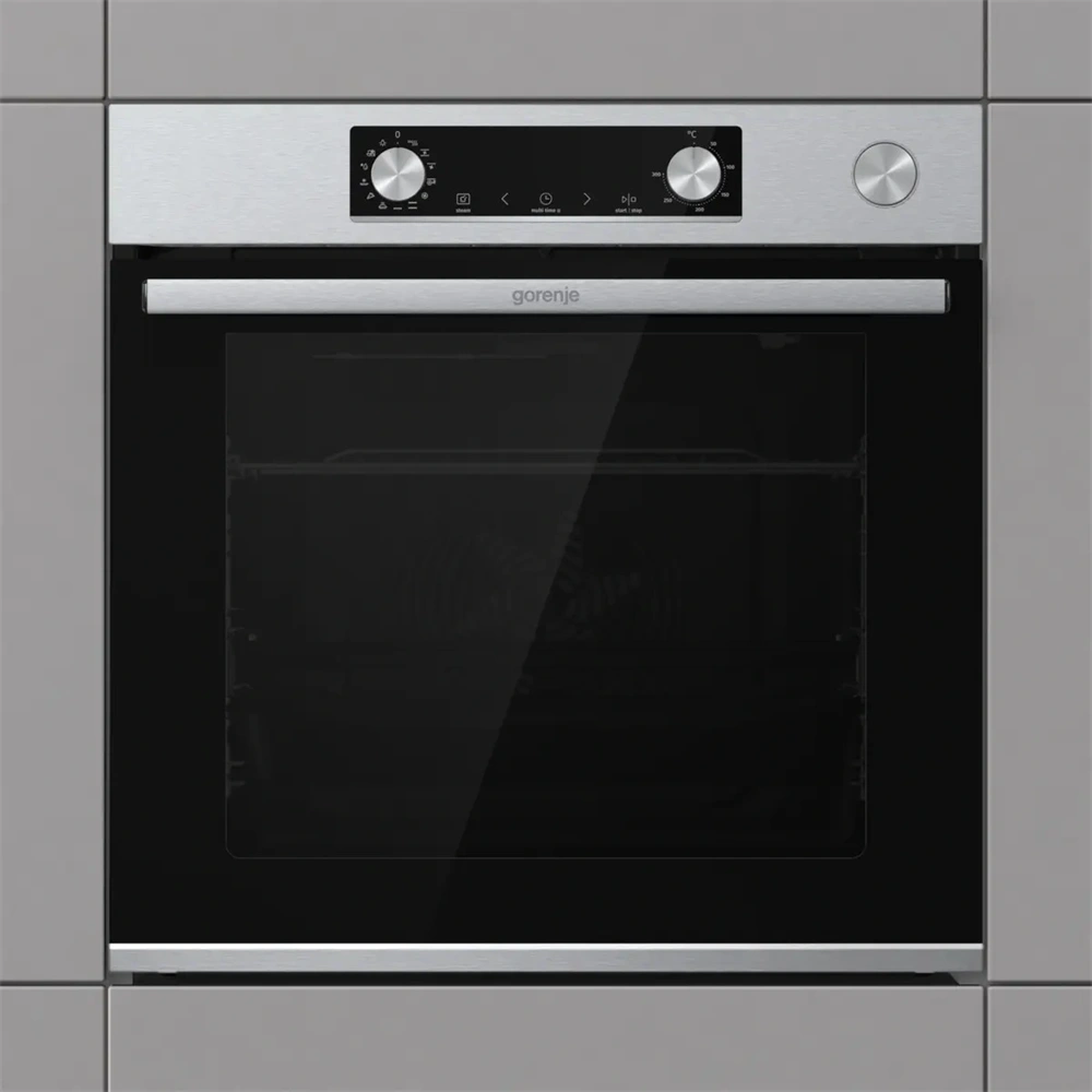 Gorenje BSA6737E15X inox, beépíthető, multifunkciós, 77 l sütő