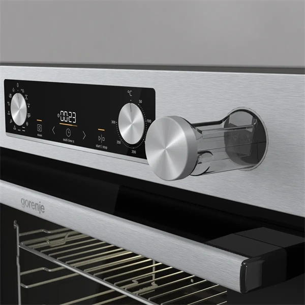 Gorenje BSA6737E15X inox, beépíthető, multifunkciós, 77 l sütő