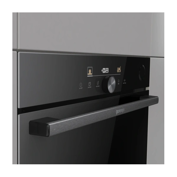 Gorenje BSA6747DGWI fekete, beépíthető, sütőtér:77L, grill, légkeveréses, sütő