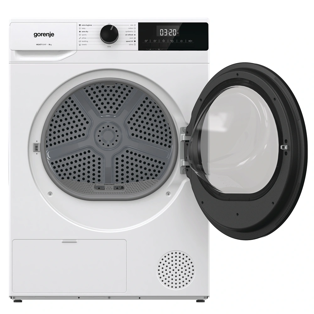 Gorenje D2HNE9D fehér, 9 kg, hőszivattyús, szárítógép (Újszerű)
