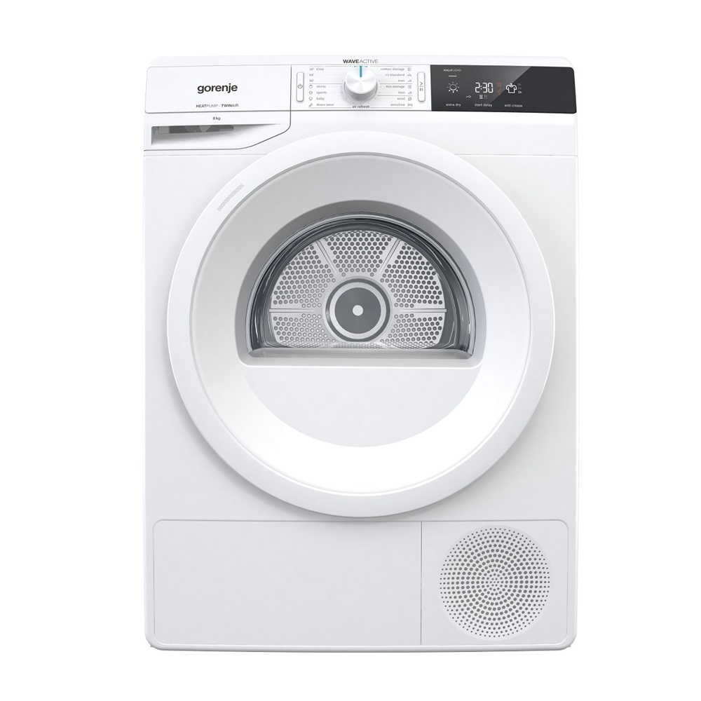 Gorenje DE82/G fehér, 8 kg, hőszivattyús, szárítógép