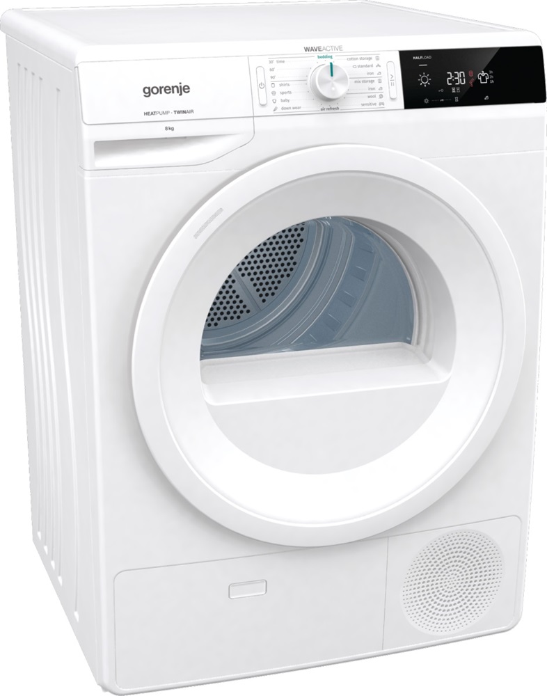 Gorenje DE82/G fehér, 8 kg, hőszivattyús, szárítógép