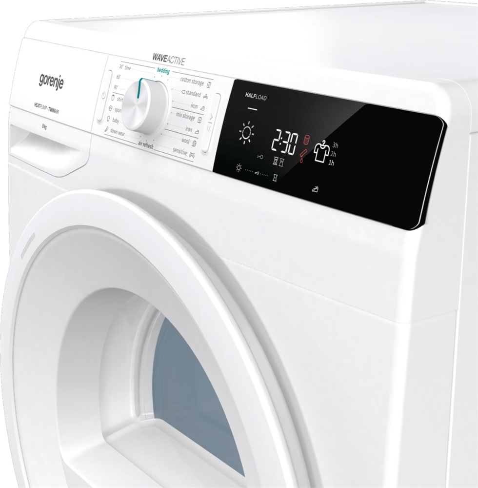 Gorenje DE82/G fehér, 8 kg, hőszivattyús, szárítógép