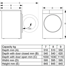 Gorenje DG2P7D fehér, hőszivattyús, 7 kg, szárítógép