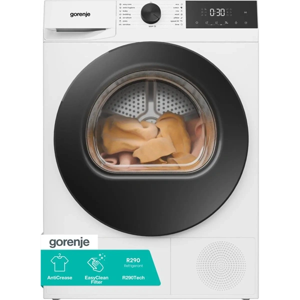 Gorenje DG2P7E fehér, hőszivattyús, 7 kg, szárítógép