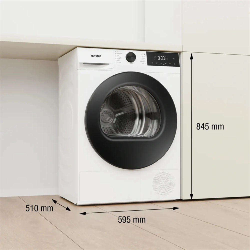 Gorenje DG2P7E fehér, hőszivattyús, 7 kg, szárítógép