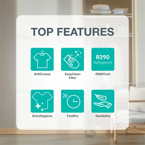 Gorenje DG2P9CP fehér, hőszivattyús, 9 kg, szárítógép