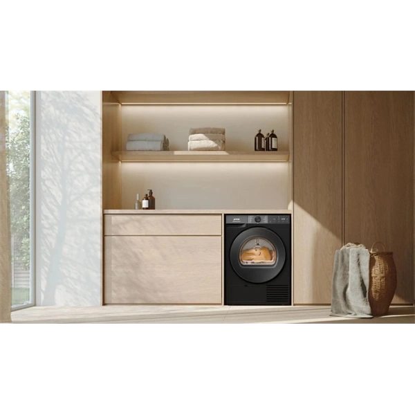 Gorenje DG48DB fekete, hőszivattyús, 8 kg, szárítógép