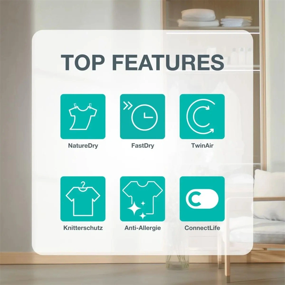 Gorenje DG49CP fehér, hőszivattyús, 9 kg, szárítógép