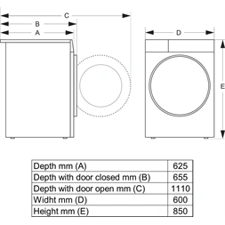 Gorenje DG49CP fehér, hőszivattyús, 9 kg, szárítógép