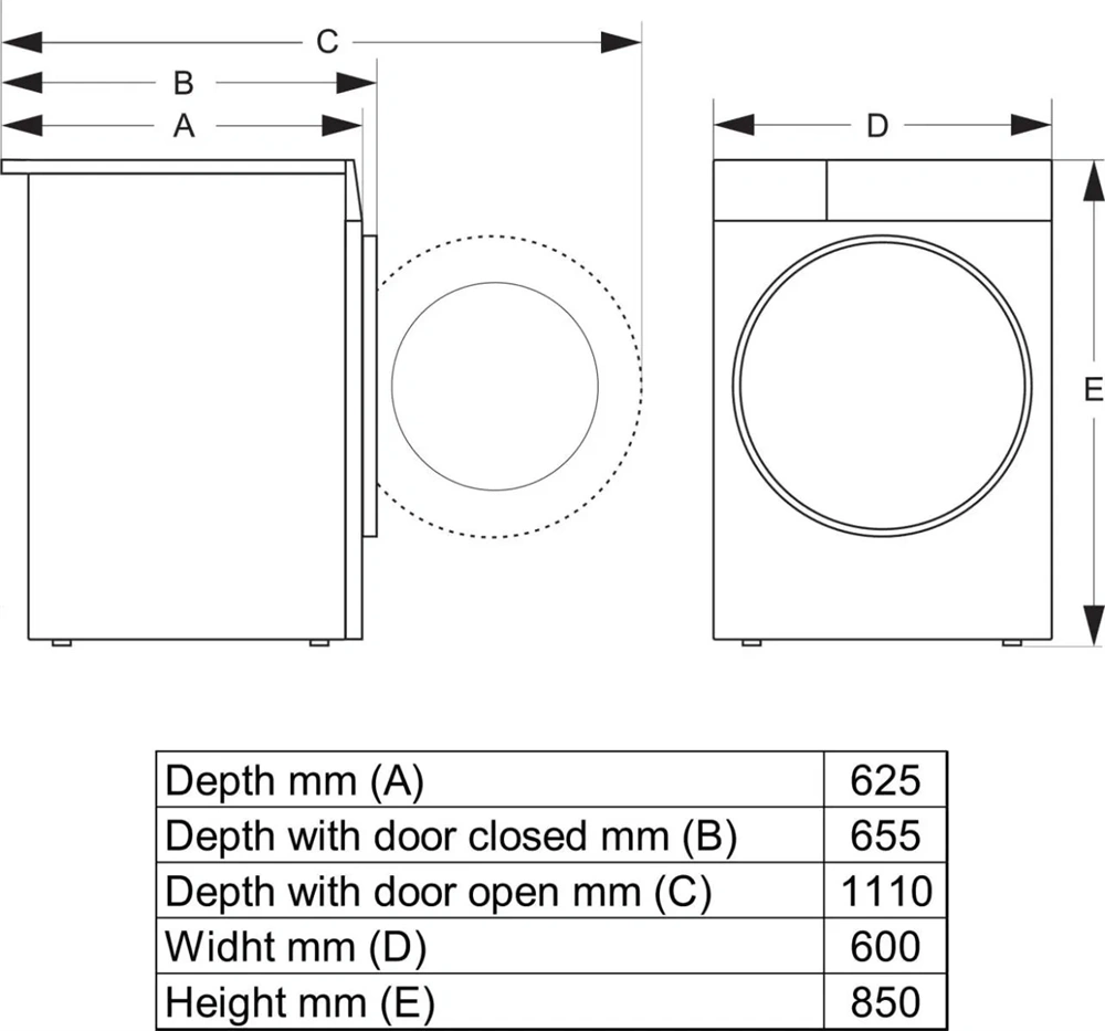 Gorenje DG49CP fehér, hőszivattyús, 9 kg, szárítógép