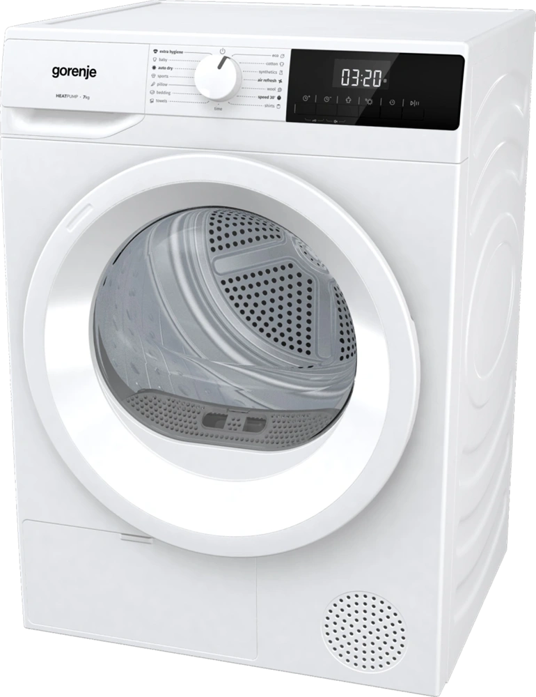 Gorenje DHNE7D fehér, 7kg, hőszivattyús szárítógép