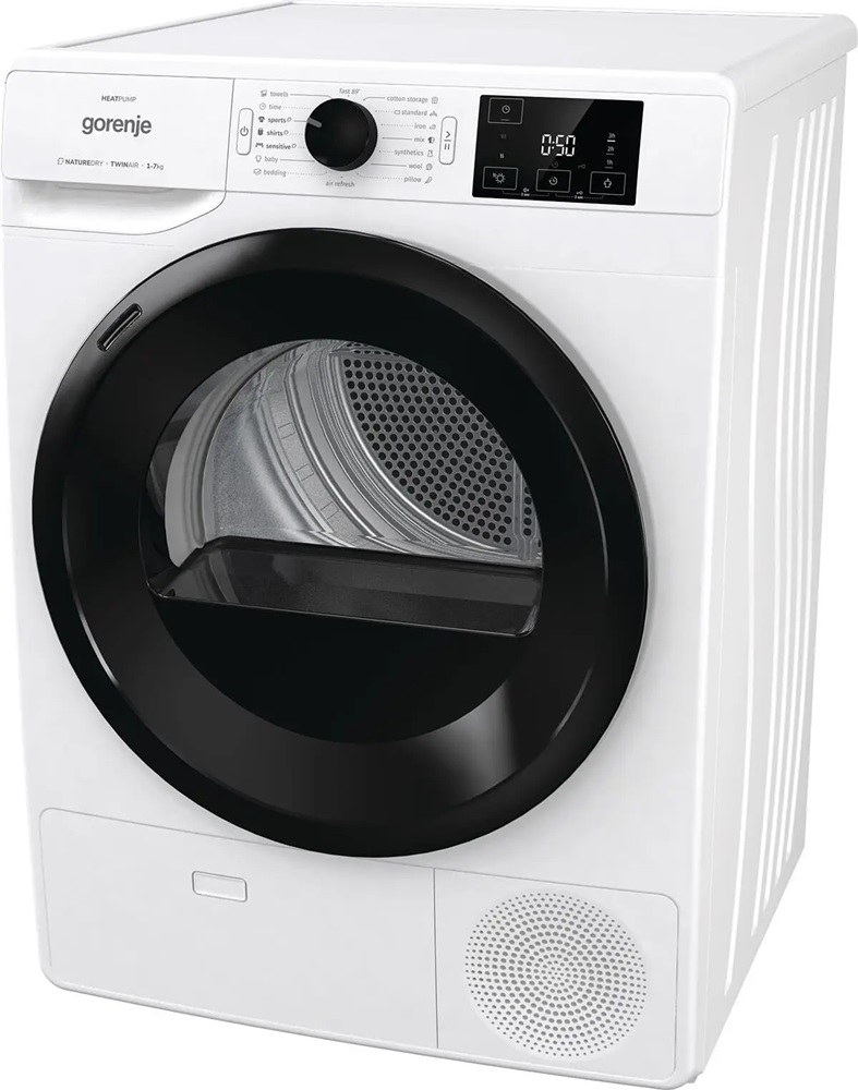 Gorenje DNE72/GN fehér, 7 kg, hőszivattyús, szárítógép (Újszerű)