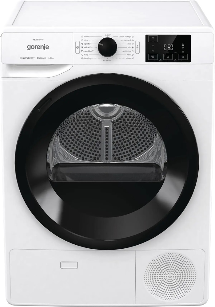 Gorenje DNE72/GN fehér, 7 kg, hőszivattyús, szárítógép