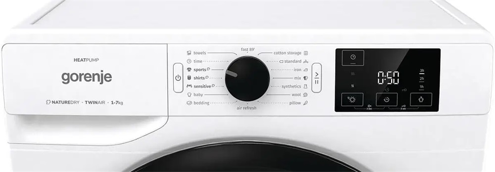 Gorenje DNE72/GN fehér, 7 kg, hőszivattyús, szárítógép