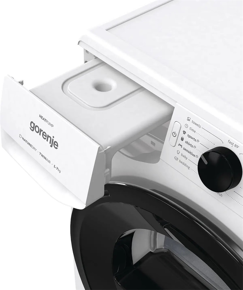Gorenje DNE72/GN fehér, 7 kg, hőszivattyús, szárítógép